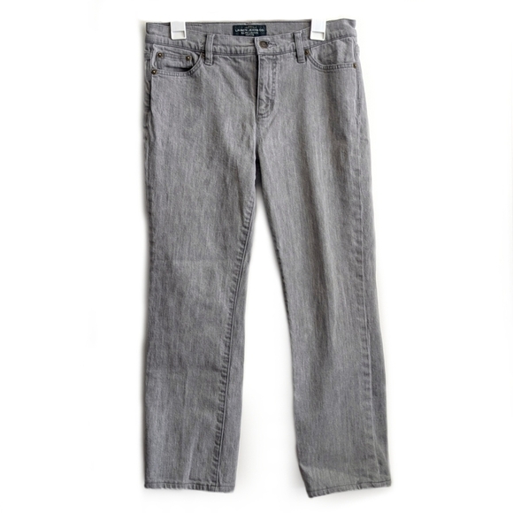 Lauren Ralph Lauren Grey Classic Straight Jeans - Picture 1 of 5